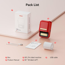 NIIMBOT B21 Pro Etikečių spausdintuvas Red