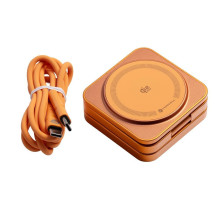 FORCELL AluFold Pro Qi 2.2 25W 3in1 itin greitas belaidis stalo įkroviklis, skirtas „iPhone“ ir Samsung, suderinamas su 