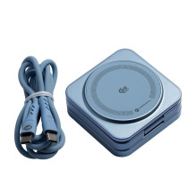 FORCELL AluFold Pro 3in1 Qi 2.2 25W itin greitas belaidis stalo įkroviklis, skirtas „iPhone“ ir Samsung, suderinamas su 