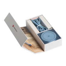 FORCELL AluFold Pro 3in1 Qi 2.2 25W itin greitas belaidis stalo įkroviklis, skirtas „iPhone“ ir Samsung, suderinamas su 