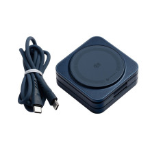 FORCELL „AluFold“ Pro 25W 3in1 „Qi 2.2“ itin greitas belaidis stalo įkroviklis, skirtas „iPhone“ ir Samsung, suderinamas