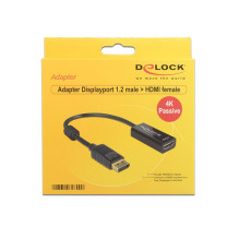 DisplayPort Adapter DP to HDMI Male / Female 4K Passive Delock DisplayPort Adapter DP to HDMI Male / Female 4K Passive Delock