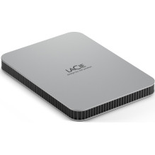 External HDD, LACIE, Mobile Drive, 5TB, USB-C, Colour Silver, STLP5000400