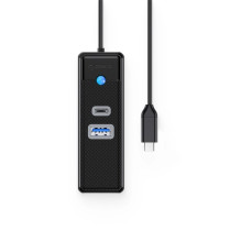 Orico Orico PW3UR25-C3 3-port USB Hub 1x USB-A 3.0 1x USB-C 3.0 1x RJ45 2.5G Ethernet 0.15 m - Black