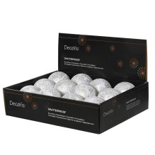 Eglutės žaisliukas Decoris Ice, sidabro, polistirenas Eglutės žaisliukas Decoris Ice, sidabro, polistirenas