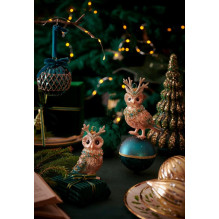 Eglutės žaisliukas Decoris Owl, įvairių spalvų, stiklas