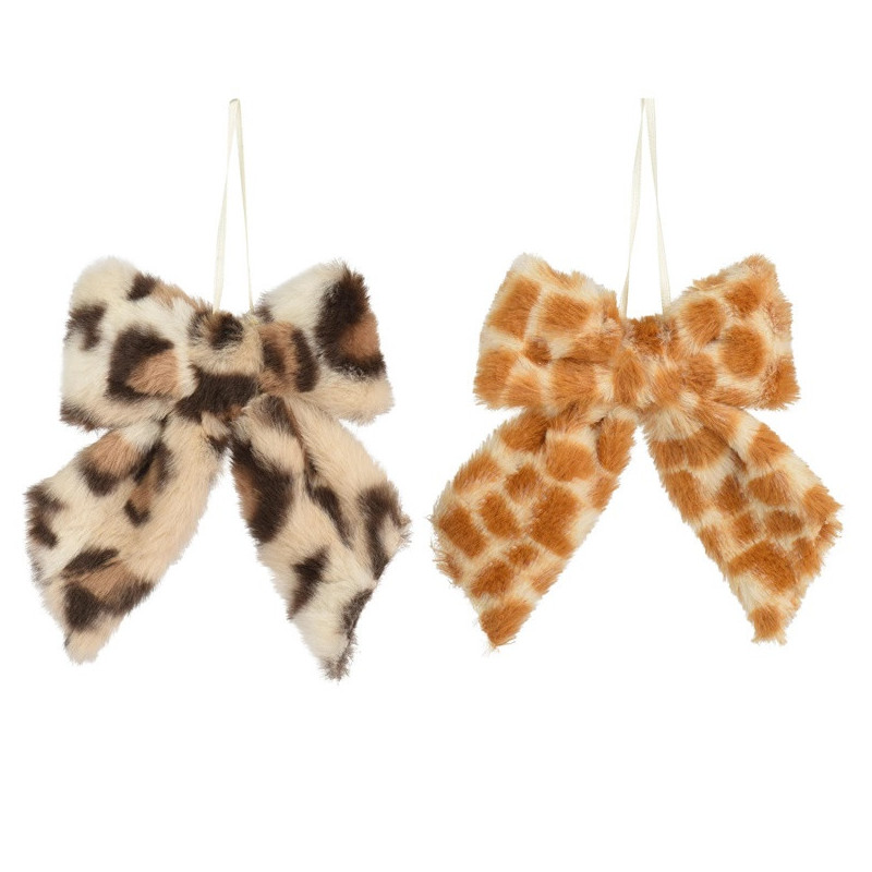Christmas tree toy Decoris Bow, brown