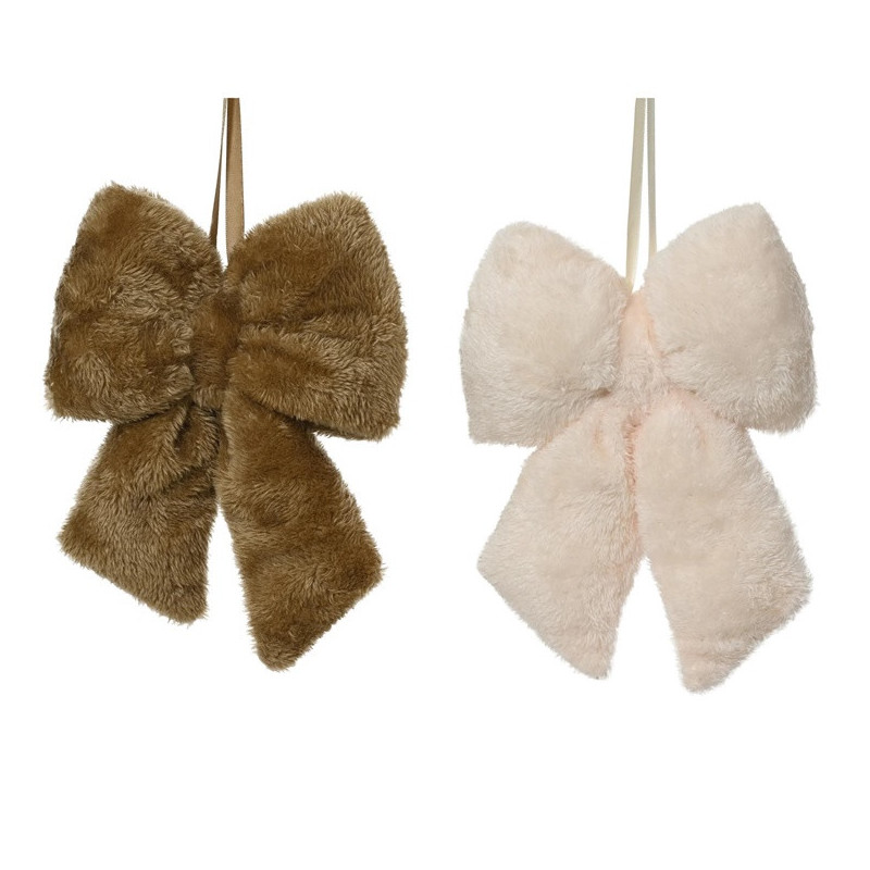 Christmas tree toy Decoris Bow, brown
