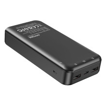 PATONA 9417 išorinė baterija, ličio polimerų (LiPo), 20000 mAh, juoda PATONA 9417 išorinė baterija, ličio polimerų (LiPo), 20000 mAh, juoda