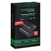 PATONA 9417 išorinė baterija, ličio polimerų (LiPo), 20000 mAh, juoda PATONA 9417 išorinė baterija, ličio polimerų (LiPo), 20000 mAh, juoda