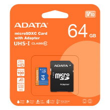 ADATA 64GB, microSDHC,...