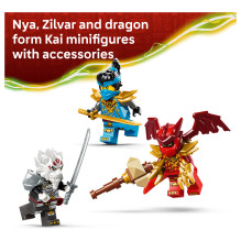 LEGO NINJAGO Zilvar auf seinem Drachentier Grimtak