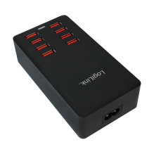 Logilink USB-A įkroviklis, 44 W, 8-port, Black Logilink USB-A įkroviklis, 44 W, 8-port, Black
