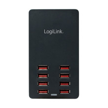 Logilink USB-A įkroviklis, 44 W, 8-port, Black Logilink USB-A įkroviklis, 44 W, 8-port, Black