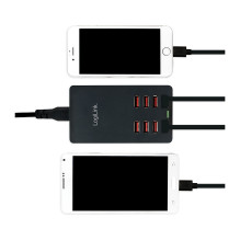 Logilink USB-A įkroviklis, 44 W, 8-port, Black Logilink USB-A įkroviklis, 44 W, 8-port, Black