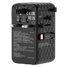 Verbatim įkrovimo ir kelioninis adapteris 70W 2C ištraukiamas, juodas Verbatim įkrovimo ir kelioninis adapteris 70W 2C ištraukiamas, juodas