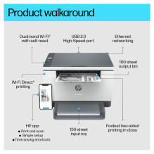 HP LaserJet MFP M234dw Monochrom-Laser A4 30s / m HP LaserJet MFP M234dw Monochrom-Laser A4 30s / m