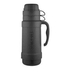1 L glass thermos with two...