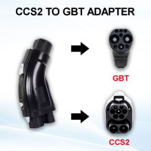 CCS2 į GB / T DC greitojo įkrovimo adapteris kiniškiems elektromobiliams