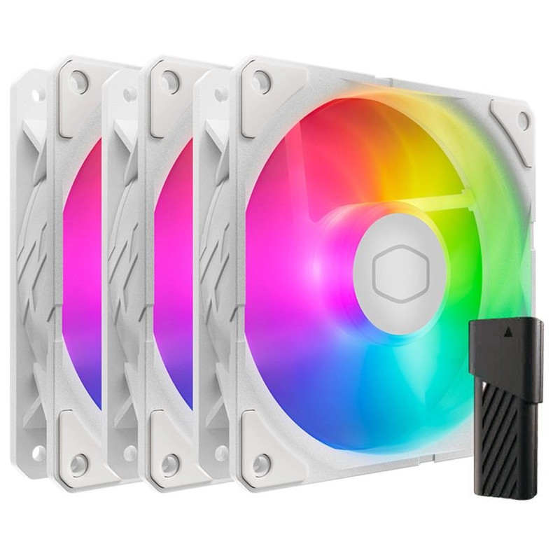 CoolerMaster LĂĽfter SickleFlow Edge White 120 ARGB 3in1