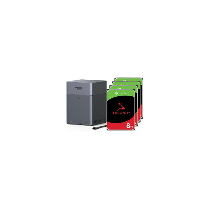UGREEN NASync DH4300 Plus NAS system 4-bay 32TB incl. 4x Seagate IronWolf ST8000VN002 8 TB