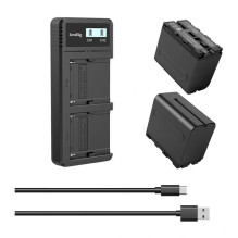 Fotoaparato baterija - SMALLRIG 3823 NP-F970 ×2, 7 800 mAh