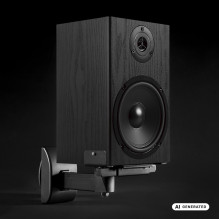 Set of Maclean speaker mounts / hangers, universal, vertically adjustable +8°--8° and horizontally adjustable +90°--90°,
