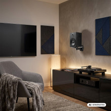 Set of Maclean speaker mounts / hangers, universal, vertically adjustable +8°--8° and horizontally adjustable +90°--90°,