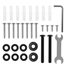 Set of Maclean speaker mounts / hangers, universal, vertically adjustable +8°--8° and horizontally adjustable +90°--90°,
