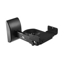 Set of Maclean speaker mounts / hangers, universal, vertically adjustable +8°--8° and horizontally adjustable +90°--90°,
