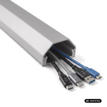 Maclean Aluminum Cable Cover Strip, 33x18x750 mm, Silver, MCTV-897 S Maclean Aluminum Cable Cover Strip, 33x18x750 mm, Silver, MCTV-897 S