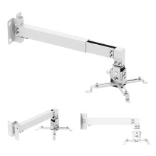 Maclean Wall-Mounted Projector Bracket / Hanger, White, up to 20 kg, MC-205 W