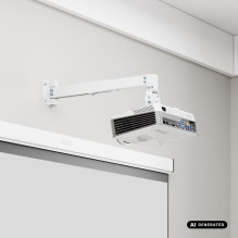 Maclean Wall-Mounted Projector Bracket / Hanger, White, up to 20 kg, MC-205 W