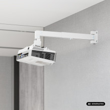 Maclean Wall-Mounted Projector Bracket / Hanger, White, up to 20 kg, MC-205 W