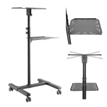 Maclean Adjustable Steel Mobile Projector / Laptop Stand, max. 10 kg, MC-207 Maclean Adjustable Steel Mobile Projector / Laptop Stand, max. 10 kg, MC-207