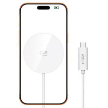 Tech-Protect Tech-Protect A50 MagSafe 25W QI2.2 Wireless Charger - White Tech-Protect Tech-Protect A50 MagSafe 25W QI2.2 Wireless Charger - White
