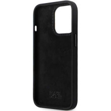 Karl Lagerfeld "KLHCP13LSMHCNPK Silicone C Metal Pin iPhone 13 Pro / 13" Black