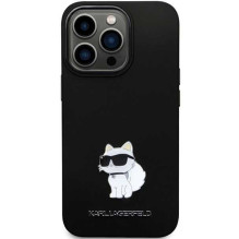 Karl Lagerfeld "KLHCP13LSMHCNPK Silicone C Metal Pin iPhone 13 Pro / 13" Black