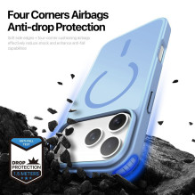 Dux Ducis Apple iPhone 18 Pro Max Yind Hybrid Case with MagSafe Light Blue