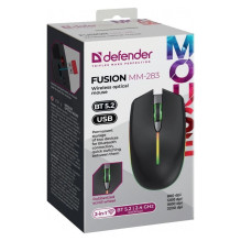 DEFENDER WIRELESS MOUSE FUSION BLACK 52283
