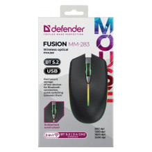 DEFENDER WIRELESS MOUSE FUSION BLACK 52283