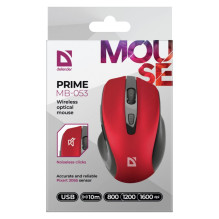 DEFENDER WIRELESS MOUSE PRIME RED 52052 DEFENDER WIRELESS MOUSE PRIME RED 52052