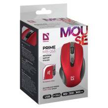 DEFENDER WIRELESS MOUSE PRIME RED 52052 DEFENDER WIRELESS MOUSE PRIME RED 52052