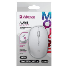 DEFENDER MOUSE AURIS MB-027 RF SILENT WHITE 52028