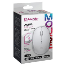 DEFENDER MOUSE AURIS MB-027 RF SILENT WHITE 52028