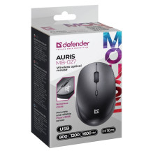 DEFENDER MOUSE AURIS MB-027 RF SILENT BLACK 52027