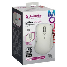 DEFENDER MOUSE DANA MB-266 WHITE 52266