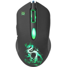 Defender GM-090L pelė dešiniarankiams, USB A tipo, optinė, 3200 DPI