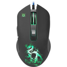 Defender GM-090L pelė dešiniarankiams, USB A tipo, optinė, 3200 DPI