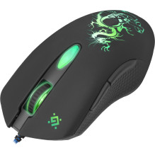 Defender GM-090L pelė dešiniarankiams, USB A tipo, optinė, 3200 DPI